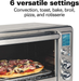 Hamilton Beach 31190C Digital Display Countertop Convection Toaster Oven with Rotisserie, Large 6-Slice, Stainless Steel
