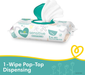 Choose your count - Baby Wipes, Pampers Sensitive Water Based Baby Diaper Wipes, Hypoallergenic and Unscented, 6 Pop-Top Packs, 336 Total Wipes (Packaging May Vary)