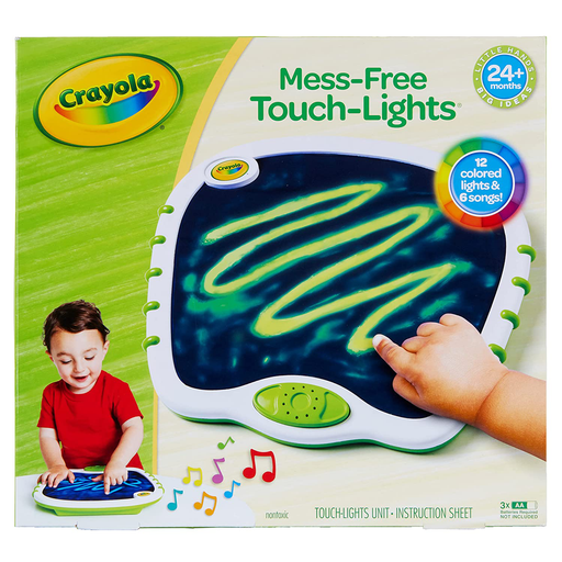 My First Crayola Touch Lights, Musical Doodle Board, Toddler Toy, Gift, White, Green