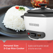 BLACK+DECKER Uncooked Rice Cooker, 3-cup, White