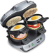 Hamilton Beach Dual Breakfast Sandwich Maker with Timer, Silver (25490A)