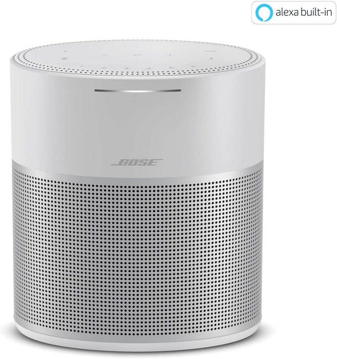 Bose Home Speaker 300: Bluetooth Smart Speaker with Amazon Alexa Built-in, Silver