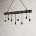 Viraj 8 - Light Kitchen Island Bulb Pendant with Nylon Accents