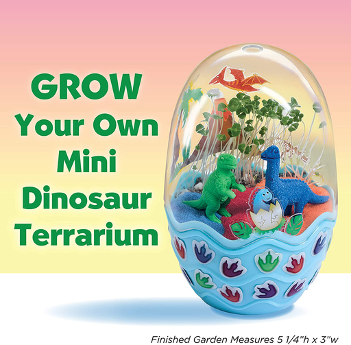 Creativity for Kids Mini Garden Kit – Dinosaur Egg Terrarium - Arts and Crafts for Boys and Girls