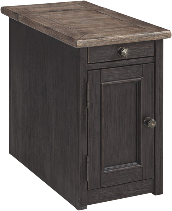 Signature Design by Ashley Tyler Creek Chair Side End Table Grayish Brown/Black