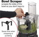 Hamilton Beach Food Processor & Vegetable Chopper for Slicing, Shredding, Mincing, and Puree, 10 Cups - Bowl Scraper, Stainless Steel