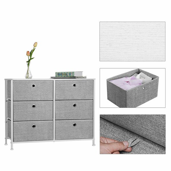 Whitestone 6 Drawer 31.5'' W Double Dresser