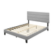 Larocco Upholstered Low Profile Platform Bed