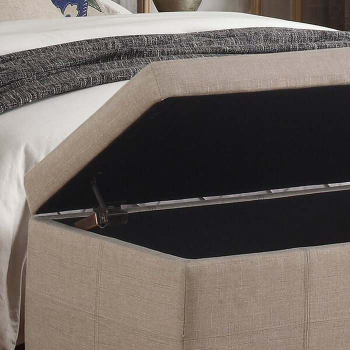 Mariposa Upholstered Flip Top Storage Bench
