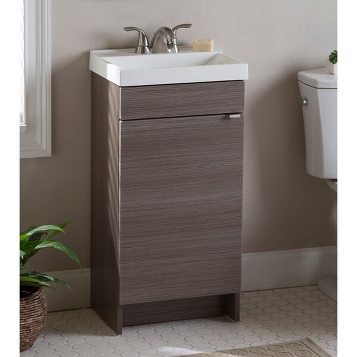 Lulsgate Teak 17" Single Bathroom Vanity Set