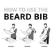 BEARD KING - The Official Beard Bib - Hair Clippings Catcher & Grooming Cape Apron - “As Seen on Shark Tank” - Black (Deluxe Version)