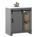 Braylen Sliding Barn Door 36" Single Bathroom Vanity Set