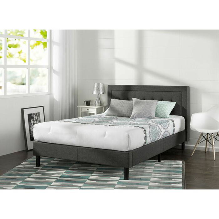 Vannatta Tufted Upholstered Low Profile Platform Bed