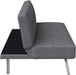 Serta Rane Collection Convertible Sofa, L66.1 x W33.1 x H29.5, Charcoal