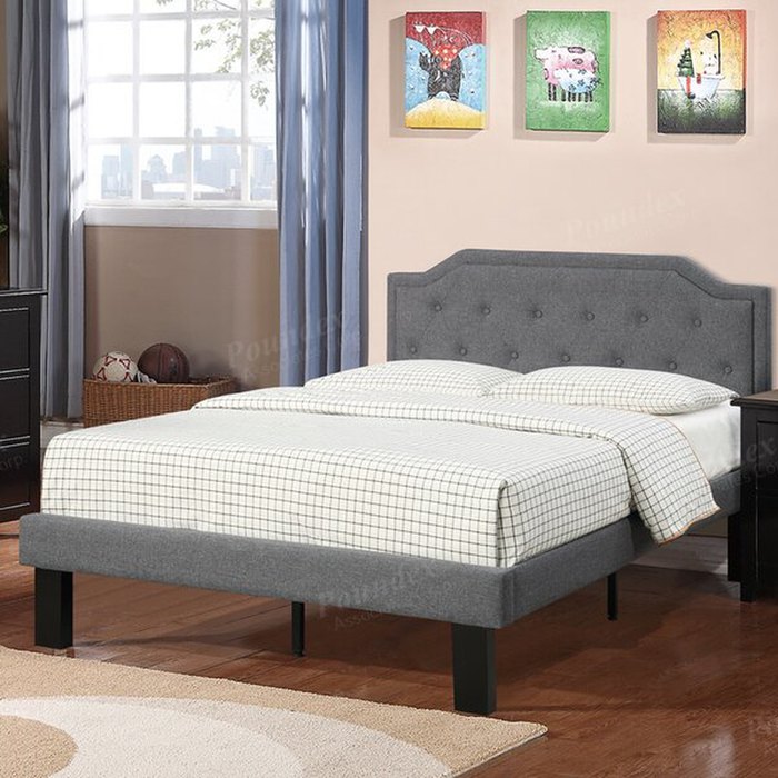 Alpharetta Twin Tufted Upholstered Low Profile Platform Bed