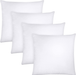 Utopia Bedding Throw Pillows Insert (Pack of 4, White) - 12 x 12 Inches Bed and Couch Pillows - Indoor Decorative Pillows