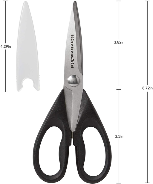 KitchenAid All Purpose Shears with Protective Sheath, 8.72-Inch, Black