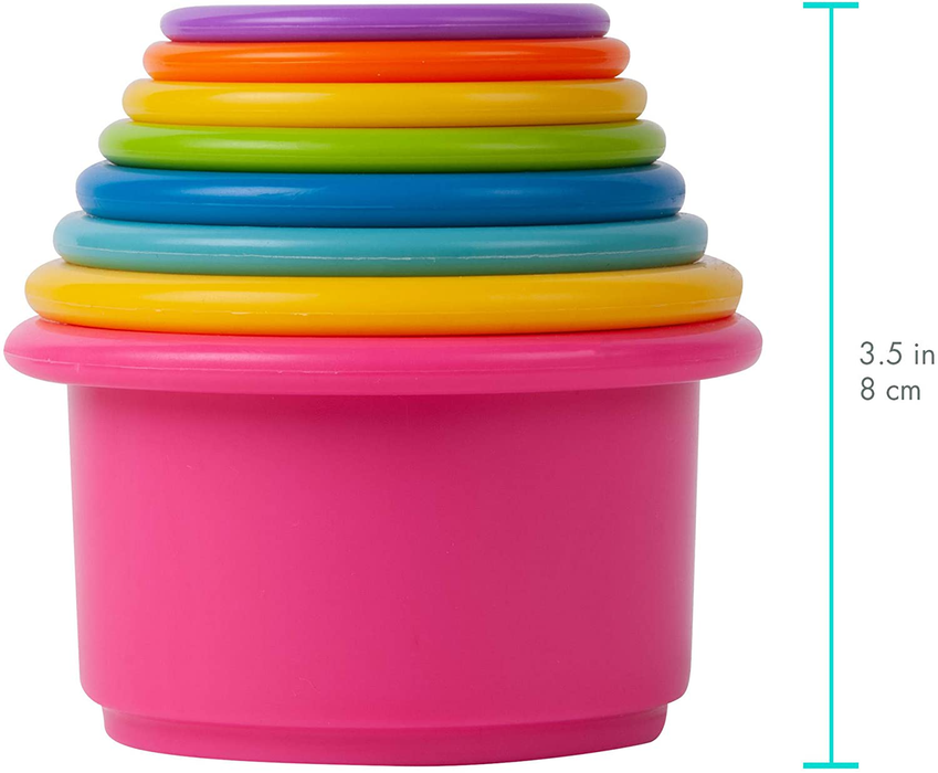 The First Years Stack up Cup Toys, Multi, 8 Count.