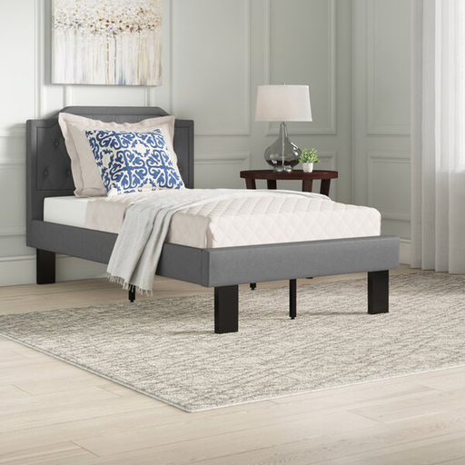 Alpharetta Twin Tufted Upholstered Low Profile Platform Bed