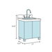 Lulsgate Teak 17" Single Bathroom Vanity Set