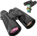 12x42 High Definition Binoculars for Adults with Universal Phone Adapter - Super Bright Binoculars with Large View- Lightweight Waterproof Binoculars for Bird Watching Hunting stargazing Hiking Sports