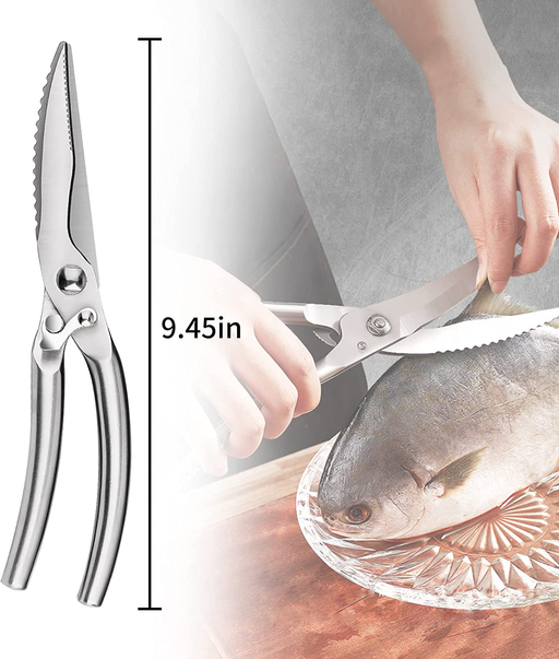 Poultry Shears Heavy Duty Kitchen Scissors Chicken Bone Scissors Cooking Scissors for Bone, Chicken, Meat, Seafood, Vegetables