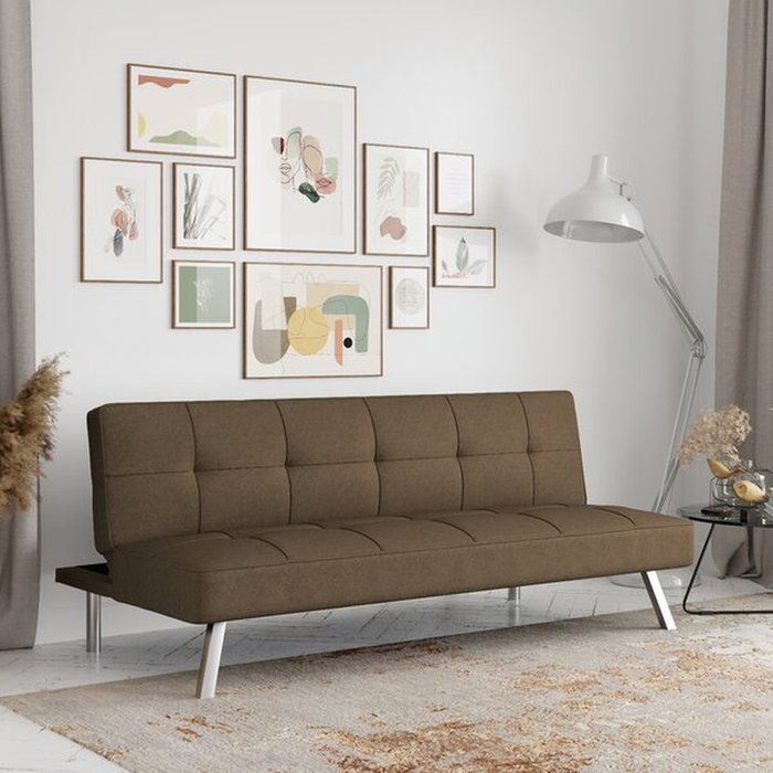 Full 66.1'' Wide Tufted Back Convertible Sofa