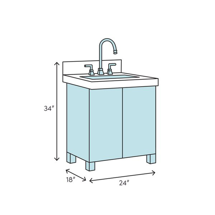 Modena 24" Single Bathroom Vanity Set