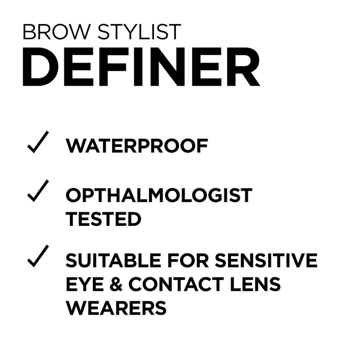 L'Oreal Paris Makeup Brow Stylist Definer Waterproof Eyebrow Pencil UltraFine Mechanical Pencil Draws Tiny Brow Hairs Fills in Sparse Areas Gaps Ounce Count, Ash Brown, 0.003 Fl Oz