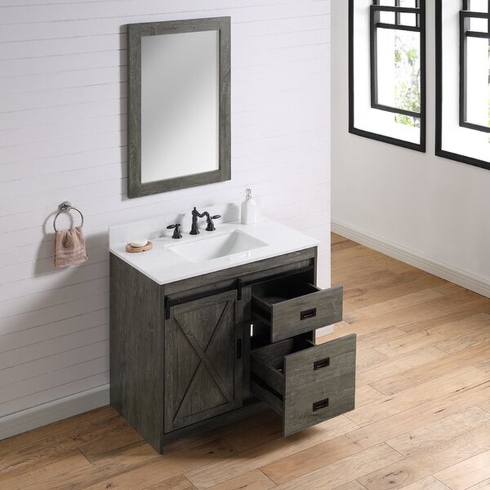 Jillian 35.8" Single Bathroom Vanity Set