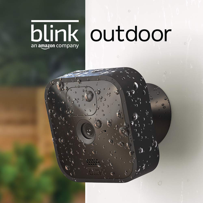 Blink Outdoor - wireless, weather-resistant HD security camera, two-year battery life, motion detection, set up in minutes – 2 camera kit