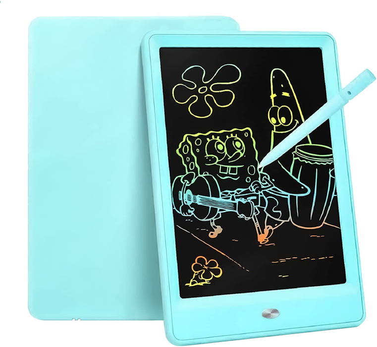 Bravokids Toys for 3-6 Years Old Girls Boys, LCD Writing Tablet 10 Inch Doodle Board, Electronic Drawing Tablet Drawing Pads, Educational Birthday Gift for 3 4 5 6 7 8 Years Old Kids Toddler (Blue)