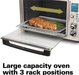 Hamilton Beach 31190C Digital Display Countertop Convection Toaster Oven with Rotisserie, Large 6-Slice, Stainless Steel