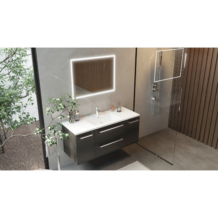 Akron 48" Wall-Mounted Single Bathroom Vanity Set