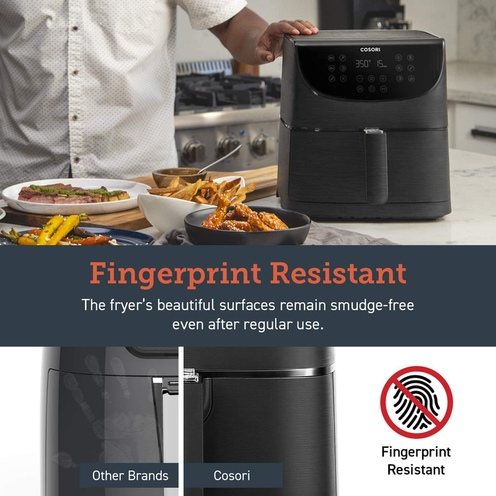 COSORI Air Fryer (100 Recipes Book) 1500W Electric Hot Oven Oilless Cooker, 11 Presets Preheat & Shake Reminder, LED Touch Screen, Nonstick Basket, 3.7 QT, black