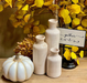 Sullivans Ceramic Vase Set - 3 Small Vases, Rustic Home Decor, Modern Farmhouse; Ideal Shelf Décor, Table Décor, Bookshelf, Mantle, Entryway- Distressed White (CM2333)