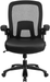 Flash Furniture HERCULES Series Big & Tall 500 lb. Rated Black Mesh/LeatherSoft Executive Ergonomic Office Chair with Adjustable Lumbar