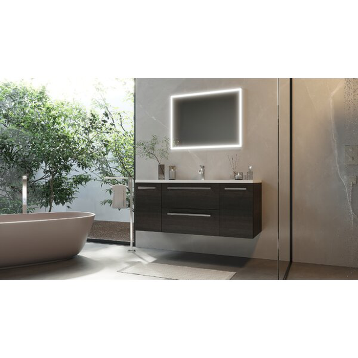 Akron 48" Wall-Mounted Single Bathroom Vanity Set