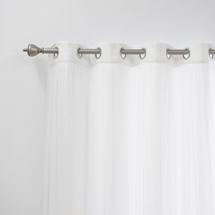 Brockham Solid Room Darkening Grommet Curtain Panels