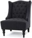 Christopher Knight Home Toddman High-Back Fabric Club Chair, Dark Charcoal