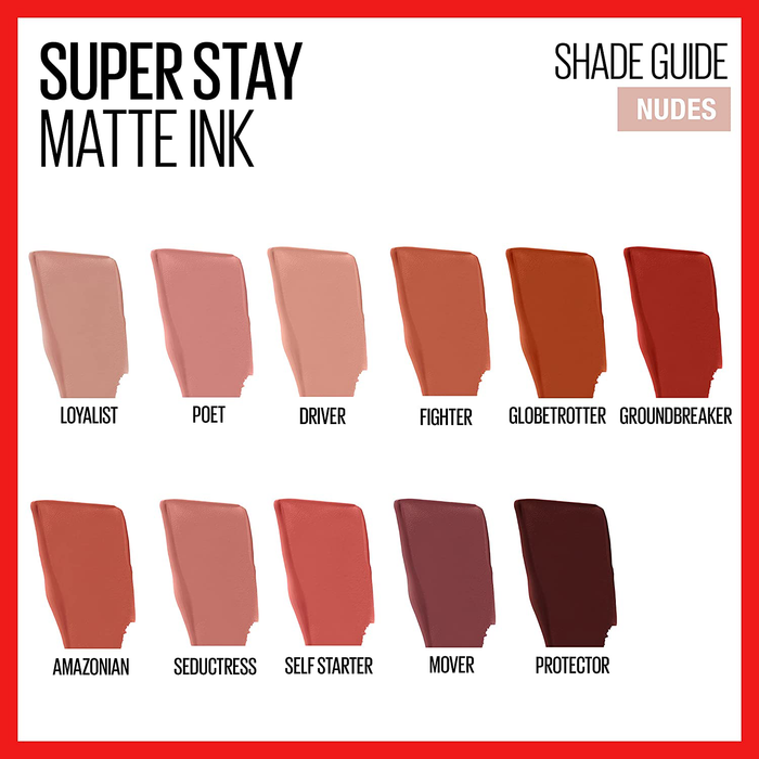 Maybelline New York SuperStay Matte Ink Liquid Lipstick, Loyalist, 0.17 Ounce