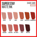 Maybelline New York SuperStay Matte Ink Liquid Lipstick, Loyalist, 0.17 Ounce