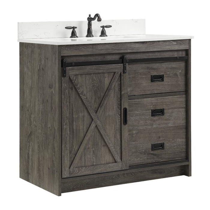 Jillian 35.8" Single Bathroom Vanity Set