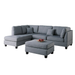 Hemphill 104" Wide Reversible Sofa & Chaise with Ottoman