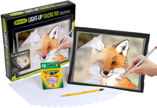 Crayola Light Up Tracing Pad with Eye-Soft Technology, Amazon Exclusive, Gift, Ages 6, 7, 8, 9, 10