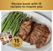 Ninja FG551 Foodi Smart XL 6-in-1 Indoor Grill with 4-Quart Air Fryer Roast Bake Dehydrate Broil and Leave-In Thermometer, with Extra Large Capacity, and a Stainless Steel Finish