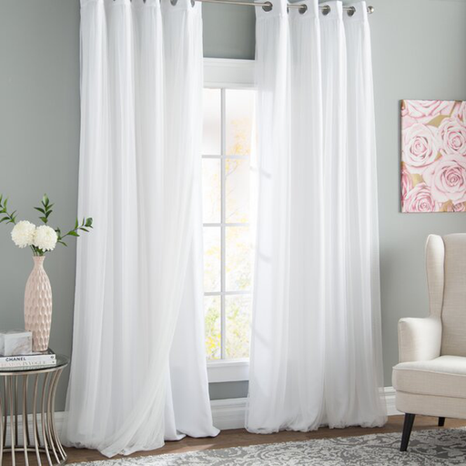 Brockham Solid Room Darkening Grommet Curtain Panels