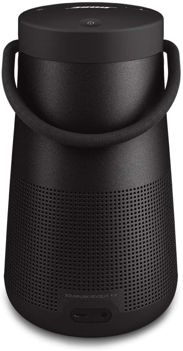 Bose SoundLink Revolve+ (Series II) Portable Bluetooth Speaker - Wireless Water-Resistant Speaker with Long-Lasting Battery and Handle, Black