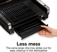 Hamilton Beach Electric Indoor Searing Grill with Viewing Window and Removable Easy-to-Clean Nonstick Plate, 6-Serving, Extra-Large Drip Tray, Stainless Steel (25361)