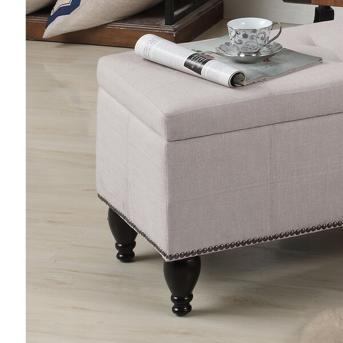 Mariposa Upholstered Flip Top Storage Bench